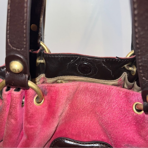 Pink Juicy Couture Purse Vintage Y2K Shoulder Bag Handbag Preloved Satchel Rare - Picture 7 of 13